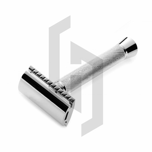 <b>Single</b> <b>Blade</b> Brass Handle Double Edge Butterfly Shaving <b>Razor</b> Manual Safety for Hair & Underarm Shaving Stainless Steel <b>Blade</b> - Product Image 1