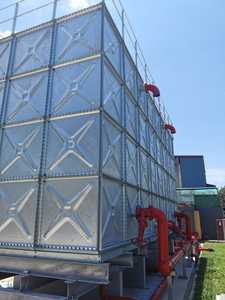 Décontractée HDG — réservoir d'eau de grande capacité, stockage d'eau chaude, en acier galvanisé, système de traitement d'eau Pure, charge hydraulique maximale - Product Image 3