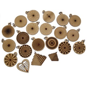 Engraved Agate Gemstone Feng Shui <b>Mascot</b> Pendants | Healing Wooden Pendant Jewelry - Product Image 1