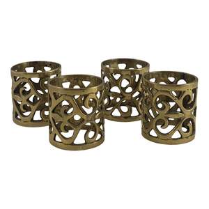 Servilleteros de Metal de tamaño personalizado hechos a mano niquelado nueva llegada boda decorativa al por mayor servilletero - Product Image 3