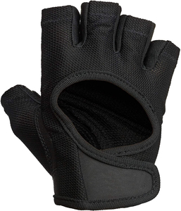 Gants d'entrainement et de sport pour femmes, avec maille au dos extensible et double épaisseur de cuir, bon marché, directement depuis les fabricants, - Product Image 1