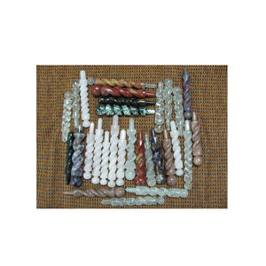 Mezcla de piedras preciosas talladas 7-Chakra varita curativa cuarzo pulido ágata cristal decoración del hogar Chakra Feng Shui amor estilo grabado - Product Image 1