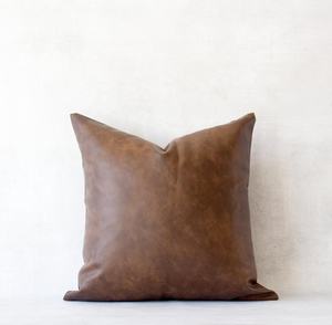 Funda de cojín de cuero para decoración del hogar, cubierta de almohada rectangular negra hecha a mano, LPR-0046 - Product Image 3