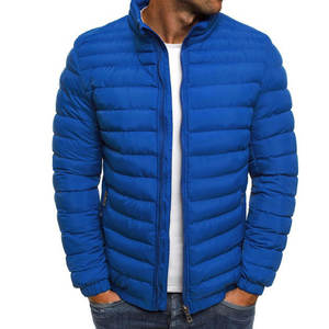 Veste d'hiver pour homme, col montant, imperméable, coupe-vent, fermeture éclair, décoration en dentelle, couleur personnalisée, logo - Service OEM, vente en gros - Product Image 1