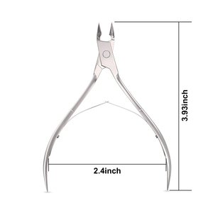 คีมตัดหนังกำพร้าสแตนเลสแบบมืออาชีพเครื่องมือทำเล็บสำหรับเครื่องตัดหนังกำพร้าและกำจัดนิ้วมือและนิ้วเท้า - Product Image 5