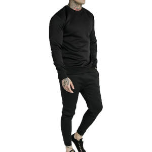 Ropa de tejido suave con cuello redondo para hombre y mujer, trajes de chándal Unisex con cuello redondo y logo personalizado - Product Image 4