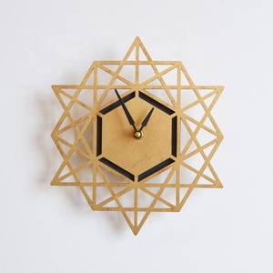 Modern Geometric Wall <b>Clock</b> High Quality Laser Cutting Wall <b>Clock</b> Handcrafted Wholesale Price New Trendy Home Use Wall <b>Clock</b> - Product Image 1
