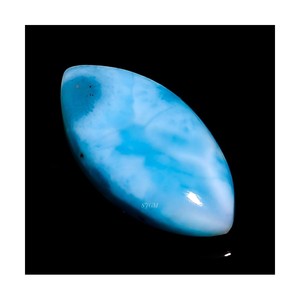 Larimar naturel en pierre précieuse, | LARIMAR naturelle de 4 "3x6mm, pierres précieuses en vrac, prix de gros - Product Image 1
