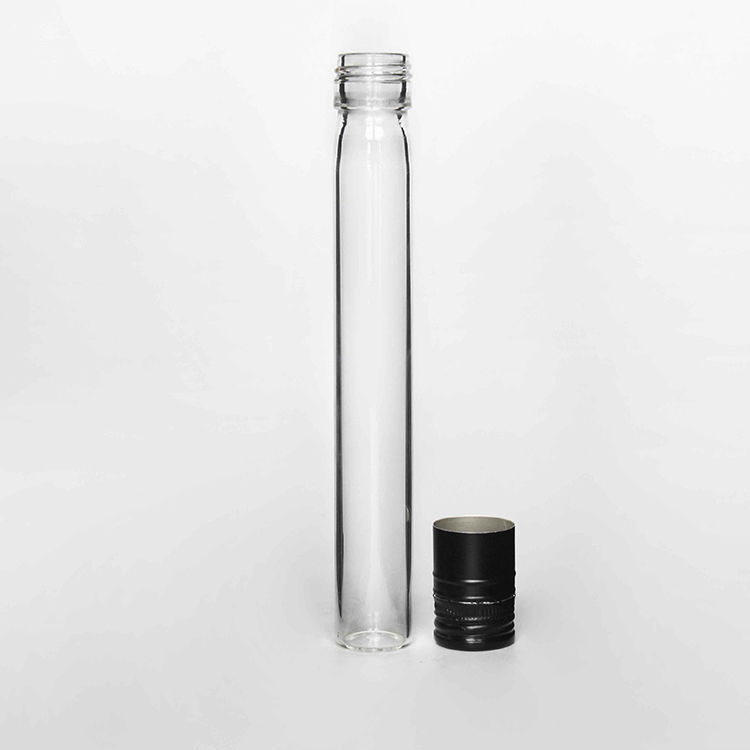 30Ml 50Ml 100Ml Custom Gift Box Transparant Glas Test Tube Voor Wijn Verpakking Met Aluminium Cap