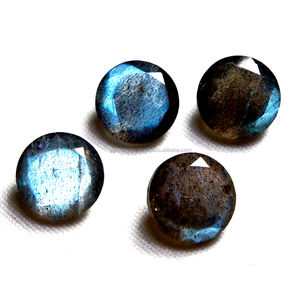 Labradorite bleue feu, forme ronde, taille facetée, tailles 10 mm, 11 mm, 12 mm, 13 mm, 14 mm, fabrication de bijoux DIY, vente en gros, labradorite naturelle - Product Image 6