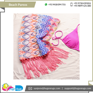 Top Qualité Plage Produit Premier Fournisseur de Meilleure Qualité en Gros Impression Personnalisée 100% Coton Plage Paréos Sarongs - Product Image 2