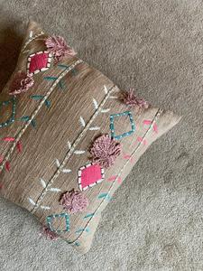 Indian Tufted Boho Decorative Handmade Cotton Mudcloth <b>Cushion</b> Cover 45X45 cm - Product Image 5
