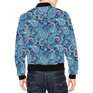 เสื้อแจ็กเก็ตบอมเบอร์ผ้าซาตินสำหรับผู้ชาย,พิมพ์ลายแบบระเหิด - Product Image 4