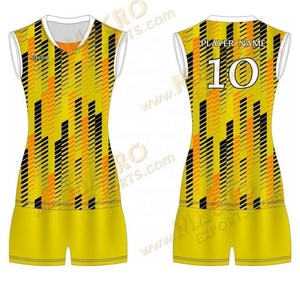 ชุดยูนิเซ็กซ์สีตามสั่ง พิมพ์ลายแบบซับลิเมชั่นเต็มตัว เสื้อแขนสั้น คอวี แห้งเร็ว ผ้าโพลีเอสเตอร์ 100% ชุดยูนิฟอร์มกีฬาวอลเลย์บอล - Product Image 6