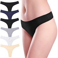 Culotte string sexy taille mi-haute pour femme, confortable, douce, respirante, séchage rapide, antistatique, en tricot Spandex/Coton pour adultes