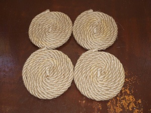 Minimal Hand Woven Embroidery <b>Table</b> <b>Coaster</b> - Product Image 2