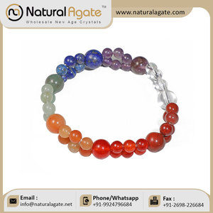 Double Layer 7 Chakra <b>Bracelet</b> | Handmade Reiki Beaded <b>Bracelets</b> | 7 Color New Chakra <b>Bracelet</b> - Product Image 4