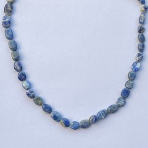 6mm 8mm 10mm naturel bleu Lapis Lazuli pierre lisse ovale perles pierres précieuses collier Bracelet pour la fabrication de bijoux en ligne Alibaba bricolage - Product Image 2