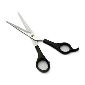 กรรไกรตัดผมสแตนเลสแบบตรงยูนิเซ็กส์กรรไกรตัดผมบางพิเศษด้ามจับพลาสติก - Product Image 2