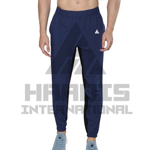 Pantalones de jogging Acampanados para hombre, grafiti de retales de algodón con cintura elástica, pantalón para el sudor apilado, novedad - Product Image 1