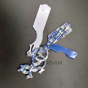 Vente en gros de rasoir à lame interchangeable de haute qualité à double anneau en acier inoxydable pour barbier à doigts remplaçables - Product Image 5