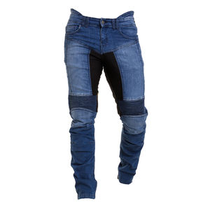 Los mejores pantalones vaqueros para bicicleta de Moto para hombre, estilo acanalado clasificado AA con forro de aramida, protección primaria CE, técnica lavada fabricada - Product Image 6
