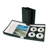 Boîte de présentation personnalisée A2 fine, rigide, en carton, en forme de livre, avec doublure en éponge, boîte cadeau gaufrée