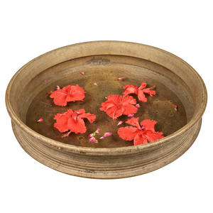 Urli de latón marrón hecho a mano para decoración del hogar, tamaño grande - Product Image 1