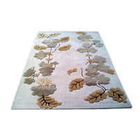 Meistverkaufte handgeschnitzte indische, fabrikbestickte, handgetuftete Schlingenflor-Teppiche aus 100 % Wolle mit modernem abstraktem Design und Baumwollrücken