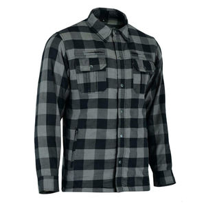 เสื้อเชิ้ตผ้าฝ้ายแฟลนเนลลำลองสำหรับผู้ชาย ทนทานและนุ่มดีที่สุด ได้รับการรับรองมาตรฐาน CE พร้อมแผ่นป้องกัน 5 จุด ขนาด XL สำหรับขี่มอเตอร์ไซค์ - Product Image 2