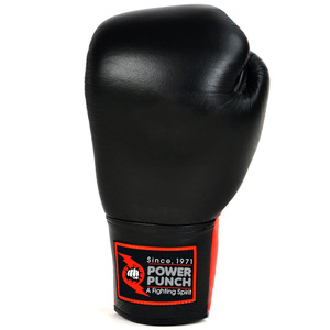 Gants de boxe MMA professionnels en cuir à lacets - Product Image 3