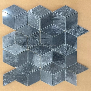 กระเบื้องโมเสคหินโมเสคหินธรรมชาติ3D ทันสมัยกระเบื้องหกเหลี่ยมขนาด300x300มม. ผลิตจากเวียดนาม - Product Image 4