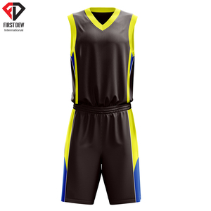 ชุดกีฬาแฟชั่นแบรนด์ที่กำหนดเองทีม100% โพลีเอสเตอร์ตาข่ายการพิมพ์ระเหิดที่มีคุณภาพสูงสไตล์บาสเกตบอลชุดเครื่องแบบผู้ชาย - Product Image 5