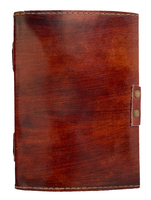 Diario de cuero genuino Grimoire de cara de terror hecho a mano con 120 páginas de borde de cubierta libro de sombras regalo perfecto para cada ocasión