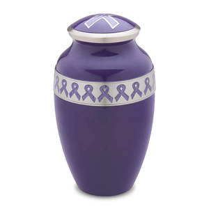 Urnas de cremación de metal llamativas, urnas de cenizas para adultos funerarias de calidad superior Premium para servicios de entierro, suministros comerciales - Product Image 1