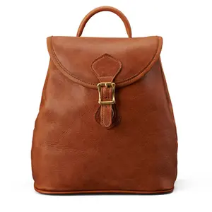 Fashion Design Real Leather Women & Men Vintage Hand Back Pack Bag Girls School Backpack Shoulder Bag