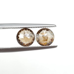 1.50 À 2.00 MM Lâche Rond Rose Coupe I1-I3 Clarté Fantaisie Diamant Brun - Product Image 1