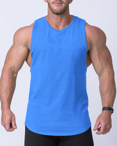 GAF Men's High Quality Custom Athletic Tank Top Slim Active Gym Fitness Muscle Tee Hem <b>Singlet</b> Formal Style Eco-Friendly - Product Image 2