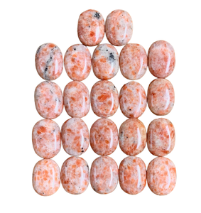 Pierre de paume en pierre de soleil orange de qualité supérieure en provenance d'Inde pour la guérison par le Reiki, pierre de massage, marque MUNTAHA AGATE - Product Image 2