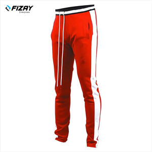 Pantalon de survêtement unisexe à logo personnalisé pour hommes Pantalon de jogging en polyester léger avec poches Pantalon de survêtement empilé pour gymnastique, fitness, sports d'athlétisme - Product Image 4