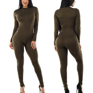 Vêtements de sport pour femme, tendance et décontractés, avec fermeture éclair, cordon de serrage, couleur unie, avec grande poche, pour activités de plein air - Product Image 6