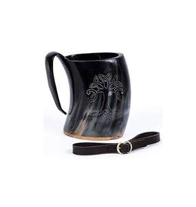 Tasse de bière Design naturel Antique et Vintage, en forme de cercueil et de corne, personnalisé, Design tendance, ml - Product Image 6