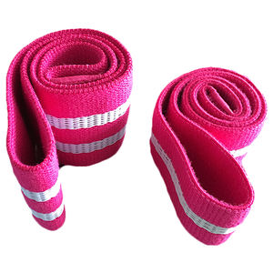 Assortiment de 3 bandes de résistance en tissu pour les jambes, accessoire élastique de Fitness, avec impression personnalisée - Product Image 3