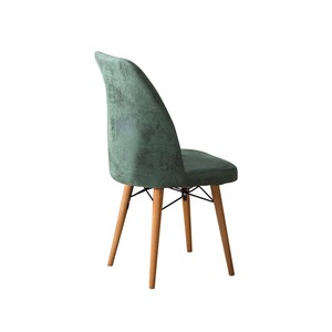 Silla de Lujo Moderna Clift de Madera para Sala de Estar, Sofá de Tela, Silla Acento para Sala o Comedor de Restaurante - Product Image 1