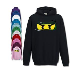 Sudadera con capucha bordada con logo ninja para hombre - Product Image 2