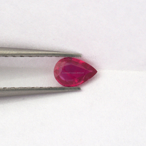 Tự nhiên Burma Ruby đá quý nhà máy bán buôn chất lượng hàng đầu 4x3mm-5x3mm <span class=keywords><strong>Pear</strong></span> cut Ruby mặt Loose đá quý đối với trang sức làm - Product Image 3