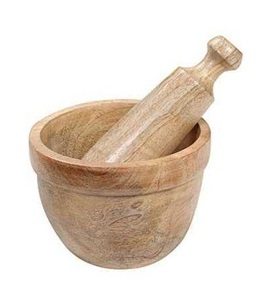 Caballete Mortal de madera de uso de alta calidad, tamaño personalizado, hecho a mano con diseño redondo de flores, pieza con color oscuro pulido - Product Image 4