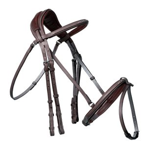 Premium-Qualität echtes Leder Horse Bridle Custom Reit ausrüstung Fancy Stitched Square Raised Showman ship - Product Image 6