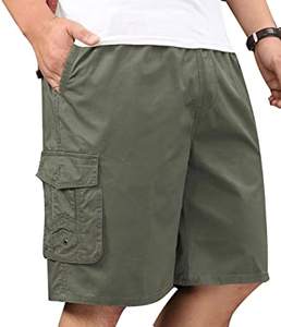 Pantalones cortos de cintura elástica para hombre, Shorts de verano - Product Image 2