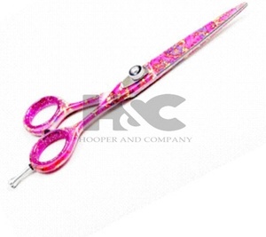 Tijeras de peluquero para corte de pelo de salón profesional japonés, revestimiento de Color personalizado de acero inoxidable afilado, adelgazamiento hecho en Pakistán - Product Image 5